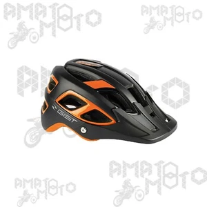 Fahrradhelm GIST Bullet Schwarz MTB Radsport Schwarz Orange Fahrrad - Bild 1 von 1