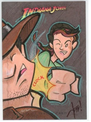 2008 Topps Indiana Jones Heritage Jeff Chandler Indy Marion Sketch Card 1/1 - Image 1 of 2
