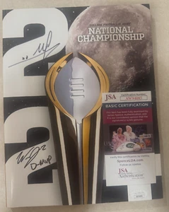 Michigan WILL JOHNSON/MIKE SAINRISTIL Dual Signed National Championship Program - Picture 1 of 1