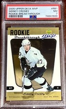 SIDNEY CROSBY 2005-06 Upper Deck Rookie Pittsburgh Penguins HOCKEY CARD PSA RC !