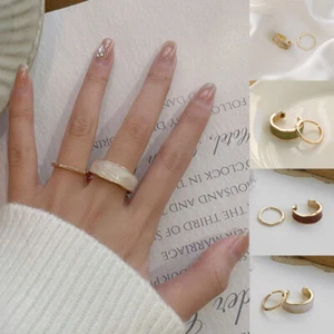 Ring Set Metal Irregular Jewelry Gift Index Finger Women Open Width Joints - Picture 1 of 15