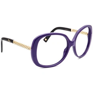 Gafas de sol Christian Dior marco solo BSUEU Dior Ever 1 púrpura/dorado cuadrado 58 mm - Imagen 1 de 6