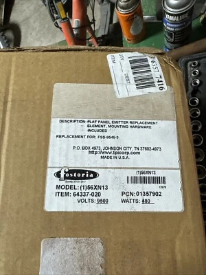 Repuesto emisor Fostoria 56XN13 9500 vatios 480 voltios Foto 1 de 3