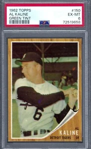1962 Topps #150 PSA 6 Al Kaline Tigers 150 Sharp! - Picture 1 of 2