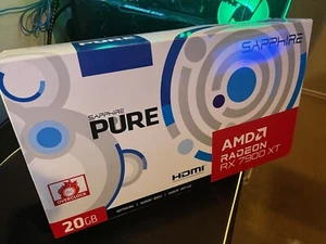 SAPPHIRE PURE AMD Radeon RX 7900 XT 20GB GPU BRAND NEW/SEALED - WHITE - Picture 1 of 4