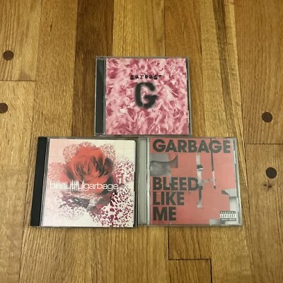 GARBAGE 3 CD Lot “Garbage, Beautiful Garbage, Bleed Like Me” like PJ Harvey, Foto 1 de 4