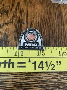 Harley Davidson 105th Anniversary MDA Pin - 2008 Milwaukee 3$ Shipping New - Picture 1 of 4