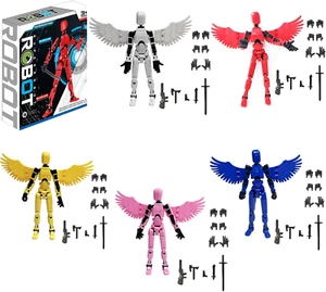 T13 Action Figure Set, 3D Printed Multi-Jointed Movable Robot Dummy Figures Set - Picture 1 of 13