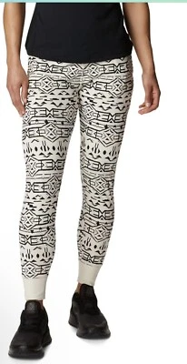 ЛЕГГИНСЫ COLUMBIA HOLLY HIDEAWAY женские размер XS кремовые с черным ацтекским принтом - Изображение 1 из 4