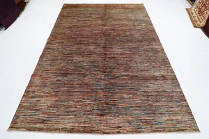 7 x 10 ft Oriental Gabbeh Area Rug Afghan Hand Knotted Veg dye Wool Bedroom Rug - Picture 1 of 8