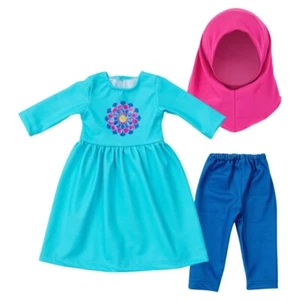 Colorful Hijab Pajama For 18 Inch Girl Doll Dress Trousers Muslims Clothes - Picture 1 of 7