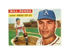 Bill Renna Signed 1956 Topps Baseball Card #82 Athletics
