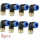 For Coats Tire Changer Machine Parts 8 Pcs 1/8 In L Fitting Connector Tube 8mm