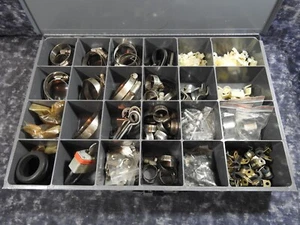 Huge Lot-Rubber Cushioned Insulated Cable Clamp Pipe Tube Hose Clip Wire Holder+ - Picture 1 of 14