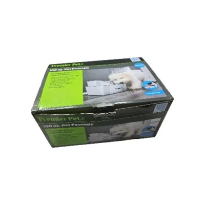 Premier Pet Water Fountain Automatic Dogs Cats 100oz Helps Prevent Bacteria  - Image 1 of 4