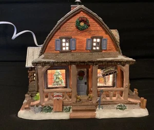 Lemax #15216 Mallard Bay Cabin 2011 beleuchtetes Gebäude Weihnachtsdorf, nicht mehr produziert - Bild 1 von 16