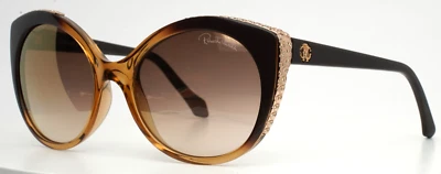 Gafas de sol ROBERTO CAVALLI Miram 914S-A 50G marrón desvanecido para mujer espejo 56-19-135 Foto 1 de 4