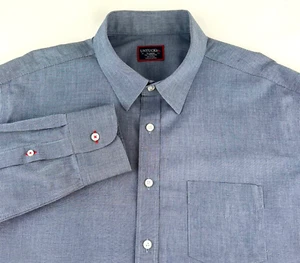Untuckit Hemd Herren XLT Navy Pio Cesare WF Knopfleiste Faltenfrei Langarm - Bild 1 von 8