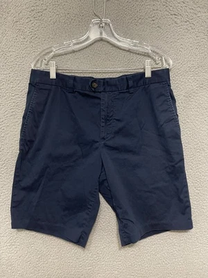 Pantalones Cortos Banana Republic Para Hombres Aiden Talla 32 Azul Chino Frente Plano Adulto Algodón Foto 1 de 4