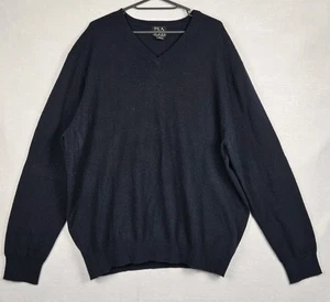 Maglione Uomo Jos A Bank Collezione Viaggiatori XL Nero Scollo V 100% Cashmere - Foto 1 di 6