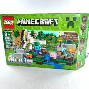 LEGO Minecraft: The Iron Golem 21123 Minifigures & Manual 100% Complete RETIRED - Picture 1 of 9