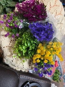 Lot of 6 Brand New Artificial Flowers and Greenery  - Picture 1 of 10