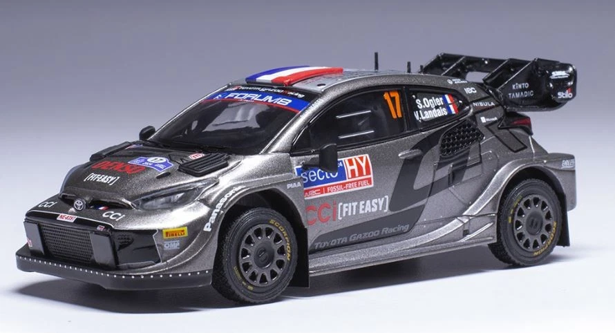 TOYOTA GR YARIS WRC N.17 RALLY FINLAND 2024 OGIER-LANDAIS 1 43 Ixo Model Auto Ra