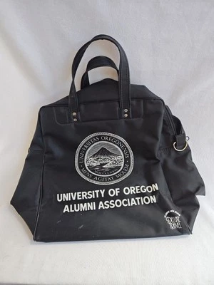 Bolso de Mano Asociación de Antiguos Alumnos de la Universidad de Oregon Duradero PVC Negro U Of O Ducks Foto 1 de 4