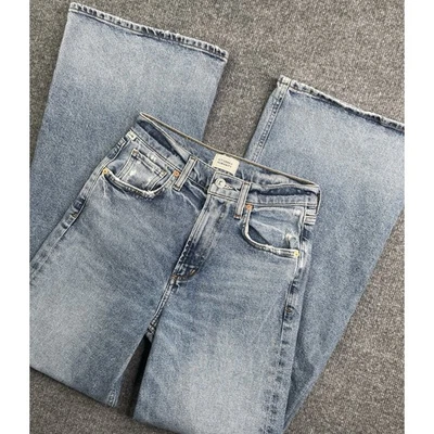 Pantalones de mezclilla Citizens of Humanity Paloma holgados tiro alto pierna ancha para mujer’s 25 Foto 1 de 4