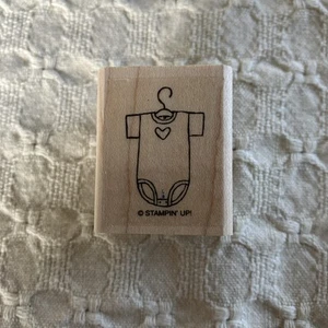 Vintage Baby Bundle Bodysuit Stamp by Stampin' Up - Picture 1 of 4