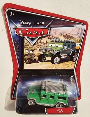 DISNEY PIXAR CARS T.J. (GREEN HUMMER) FIGURE BRAND NEW FAST SHIPPING  - Image 1 of 4