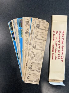 1983 Fleer Complete Sticker Set 1-270 In Sheets - Picture 1 of 3
