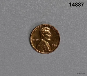 1954 LINCOLN CENT CHOICE PROOF RED #14887 - Picture 1 of 2