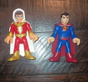 Imaginext DC Super Friends SUPERMAN & SHAZAM Figures Justice League - Picture 1 of 4