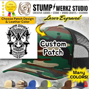Gorra de béisbol personalizada de camionero Richardson USA militar ZONA DE GUERRA - Imagen 1 de 24