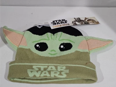 Disney~Star Wars~The Mandalorian~The Child (Grogu) Baby Yoda~ Gorro para niños~NUEVO CON ETIQUETAS Foto 1 de 4