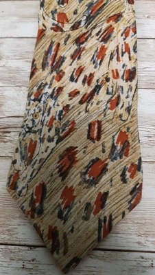 Corbata Diseño Federación Mundial de Vida Silvestre Nº 101 Seda Guepardo Usada en Excelente Condición Foto 1 de 4