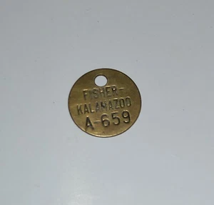 VTG 1960s Keychain Spinner Fisher Kalamazoo A-659 - Picture 1 of 2