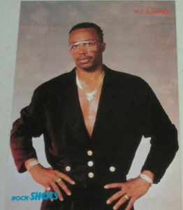 M.C. HAMMER ~ Vintage 80er Jahre schwer zu finden ~ Zeitschriftenseite PINUP - Bild 1 von 1
