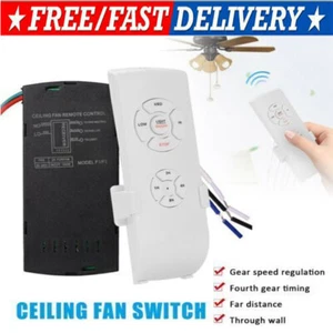Universal Ceiling Fan Lamp Light Remote Control Receiver Kit Timing Wireless 15M - Picture 1 of 14