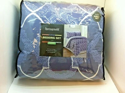 New Genuine Springmaid Confetti Geometric 7 Piece Comforter Set - Queen - NEW - Image 1 of 3