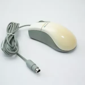 VINTAGE MICROSOFT INTELLIMOUSE PRO SERIAL AND PS/2 COMPATIBLE X03-53718 WORKS - Picture 1 of 5