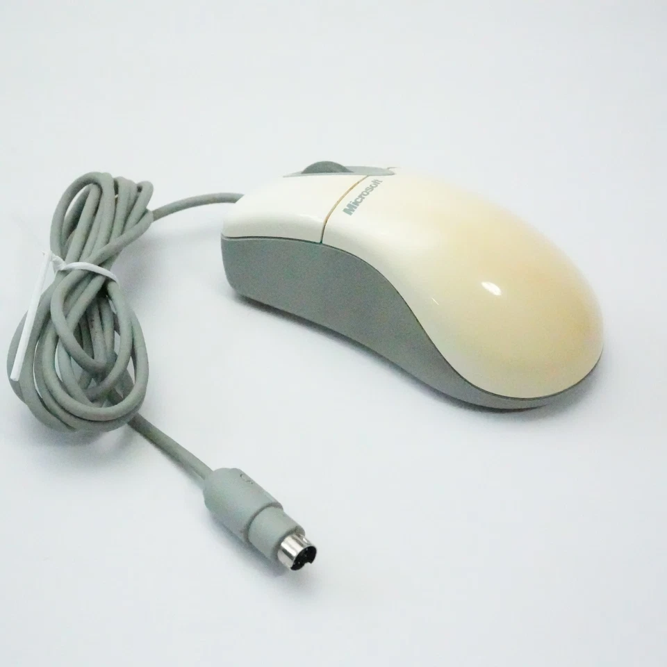 VINTAGE MICROSOFT INTELLIMOUSE PRO SERIAL AND PS/2 COMPATIBLE X03-53718 WORKS - Image 1 of 4