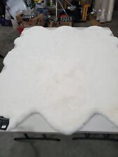 Used- Mon Chateau Luxury Collection Luxe Faux Fur Rug 5’3” x 5’10” Ivory/White