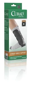Curad Medline Foam Stirrup Ankle Support with Memory Foam Black CV - ORT27110D  - Picture 1 of 6