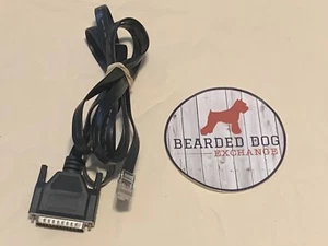 RJ45M-DB25M Serial Cable Adapter, Flat 8 Wire, sizes 6 foot - Picture 1 of 2