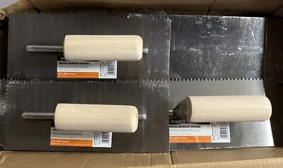 Robert’s 1/4 in. X 3/16 pulgadas Paleta de suelo con mango de madera muesca en V diente de tigre - 11 Foto 1 de 4