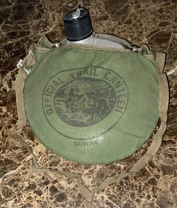 Cantimplora y correa oficial Trail Scout aluminio metal exterior camping senderismo - Imagen 1 de 8
