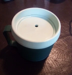 VTG Aladdin Stanley 12 OZ Insulated Travel Mug Cup Green with Lid No. S12 USA - Picture 1 of 4