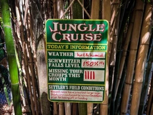 Jungle Cruise Inspired Dock Sign, Solid Wood and Paint High Quality Creation - Picture 1 of 7